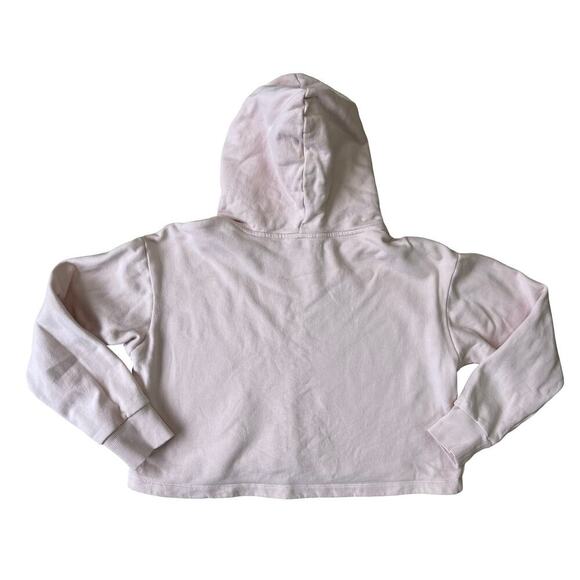 Tavi Noir Semi Cropped Blush Pink Hoodie Athleisure Loungewear Sporty Chic Small - Picture 3 of 10